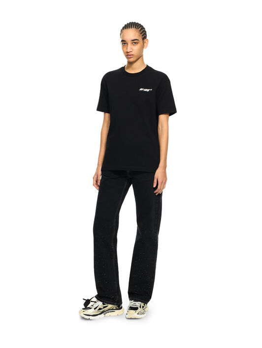 Shadow Logo T-Shirt OFF WHITE Shadow Logo T-Shirt Black-Lemon Icing 2AA089S26JER001