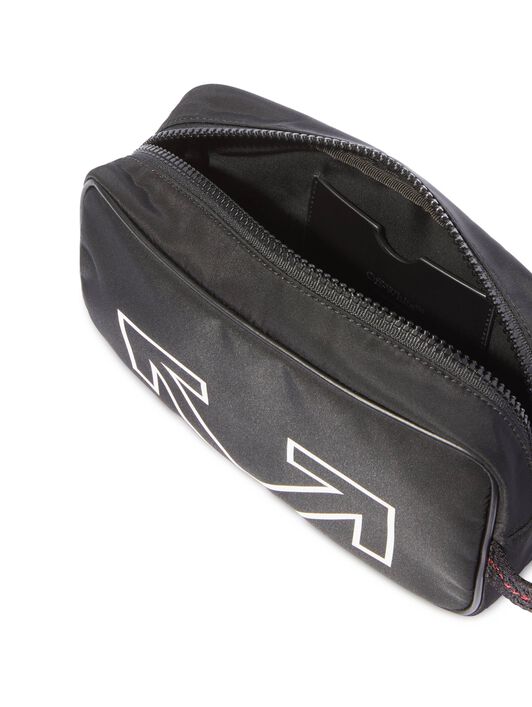 OFF WHITE Heritage Toiletry Pouch BLACK OMNS02CC99FAB001