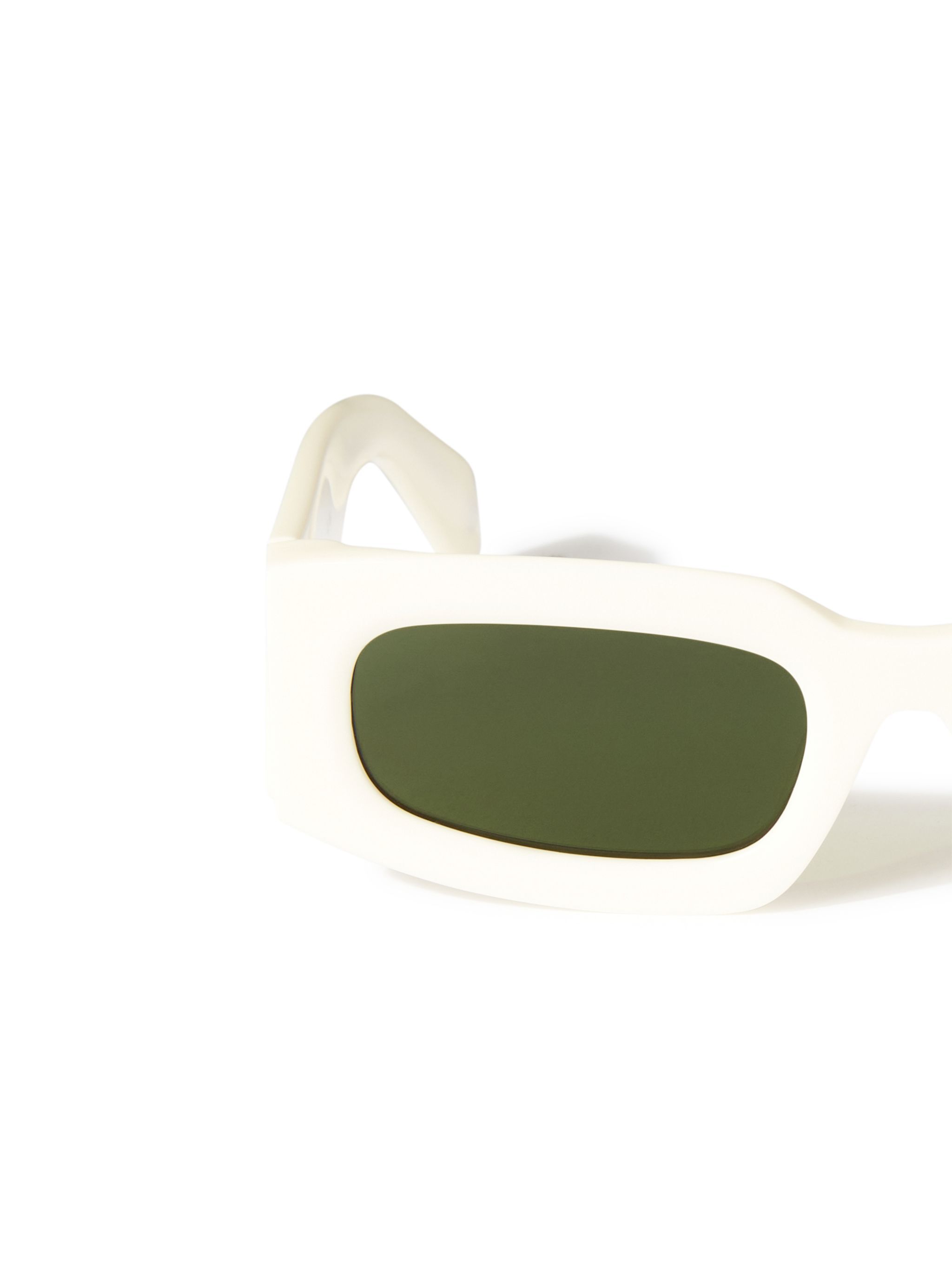 OFF WHITE Weiss/Grüne Cary Sonnenbrille WEISS OERI141S25PLA001