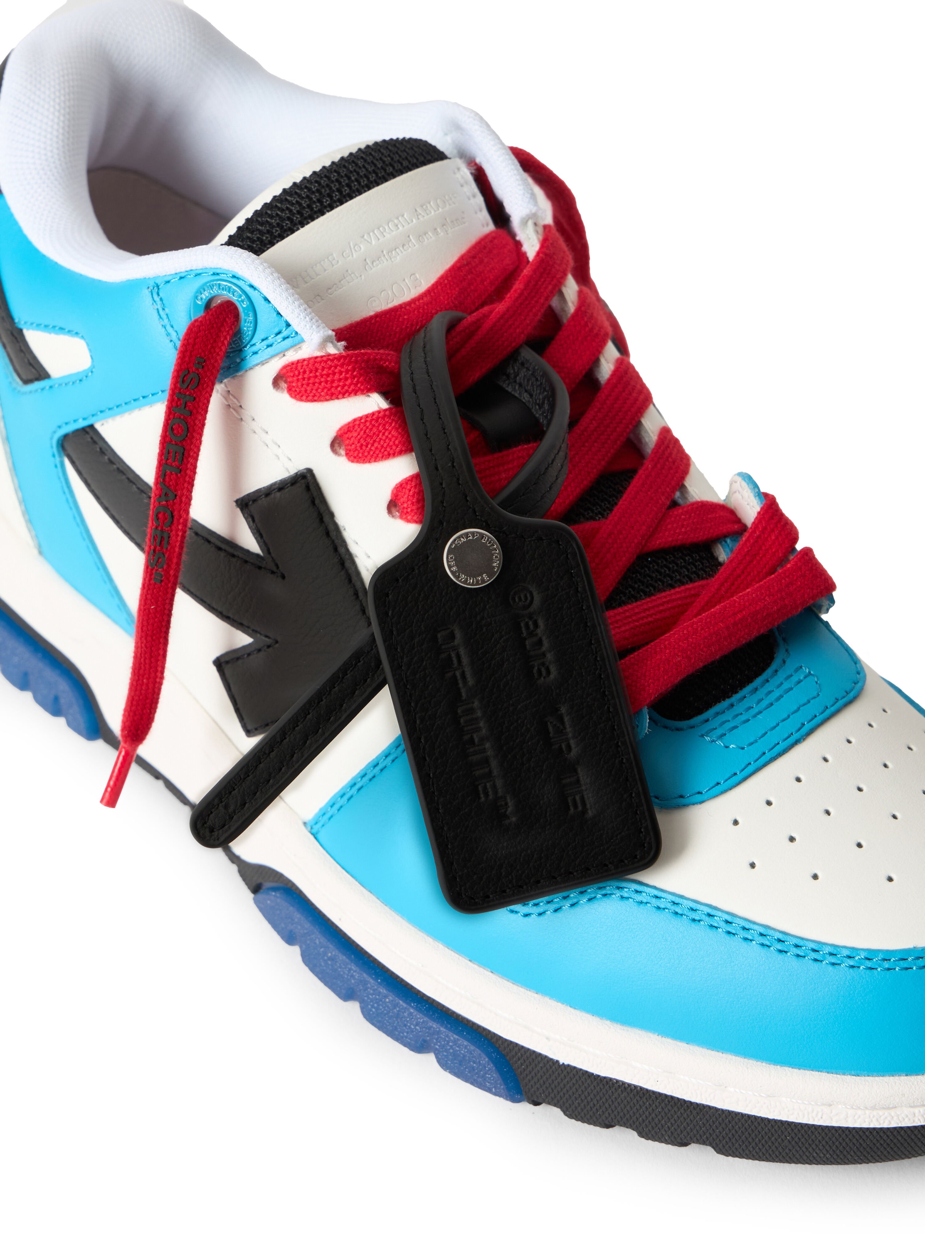 OFF WHITE Out Of Office Calf Leather BLUE - BLACK OMIA189G20LEA005