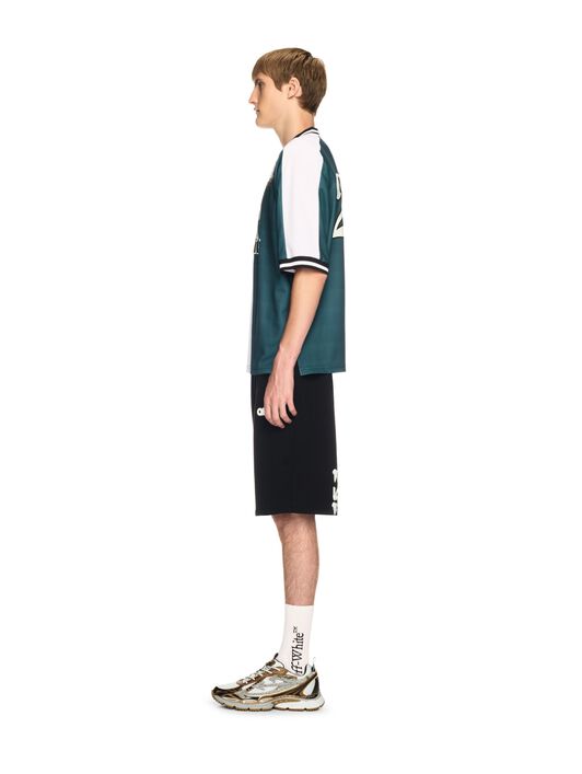 OFF WHITE Tiger 23 Soccer T-Shirt GREEN OMAD00AS25JER002