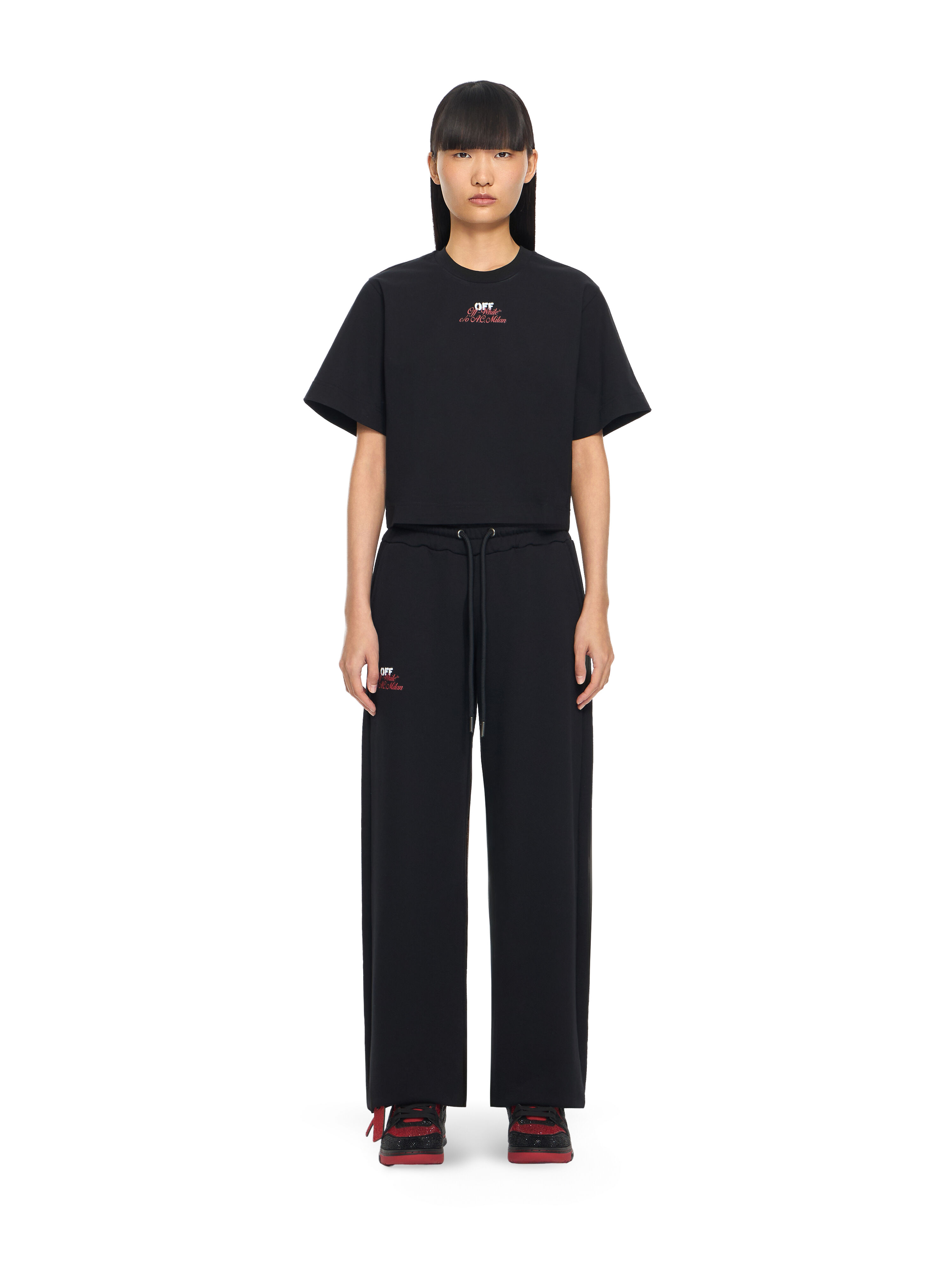 OFF WHITE Off-White™ c/o AC Milan Crop T-Shirt Black-No Color 29A00571T