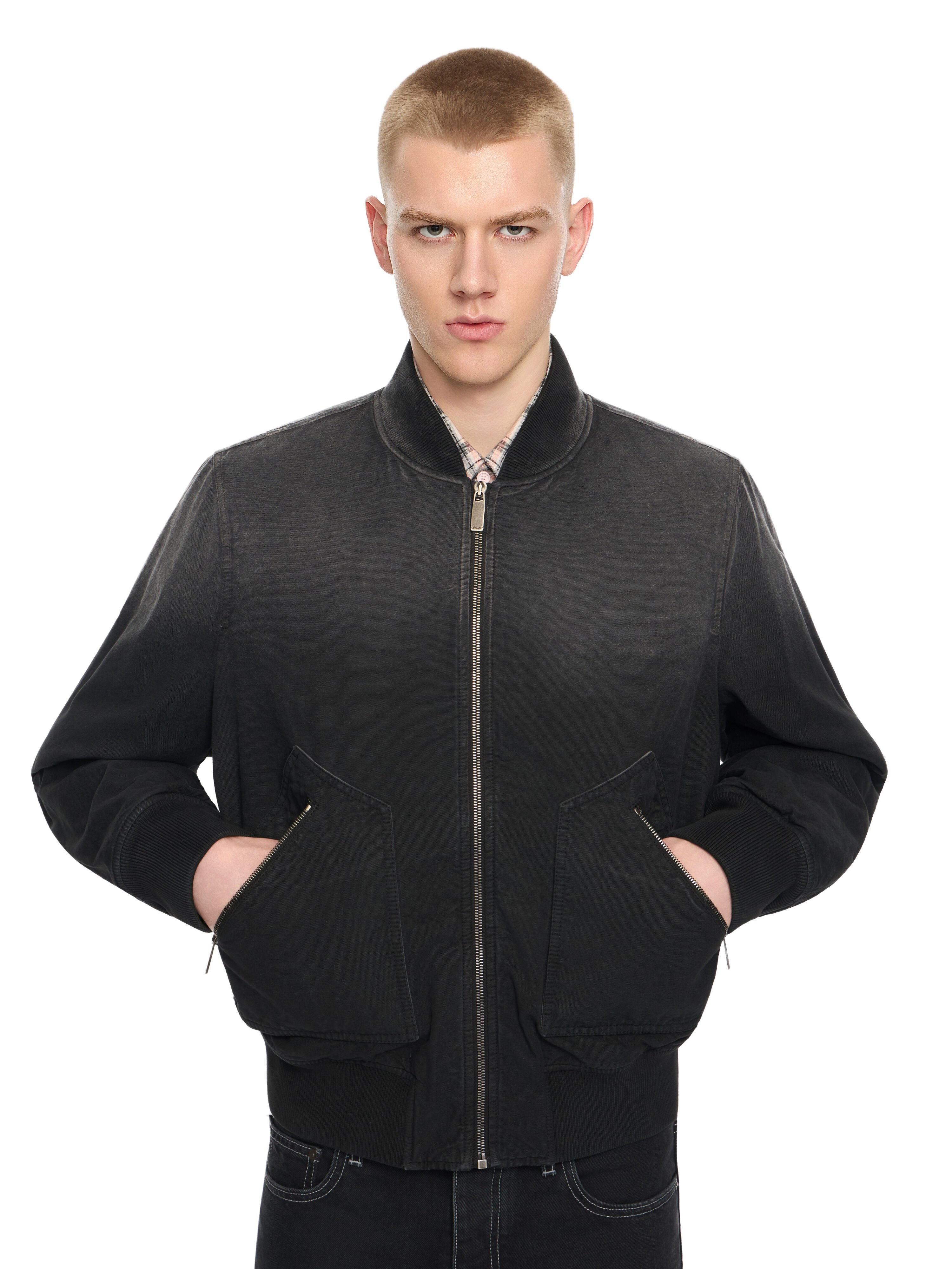 OFF WHITE Owr Grad Cot Reg Bomber BLACK 44XEH05OS26F001