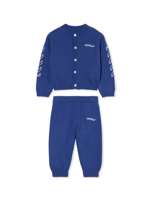 Bookish Diagonal Logo Knit Set OFF WHITE Bookish Diagonal Logo Knit Set BLUE - WHITE OB2X006F25KNI001
