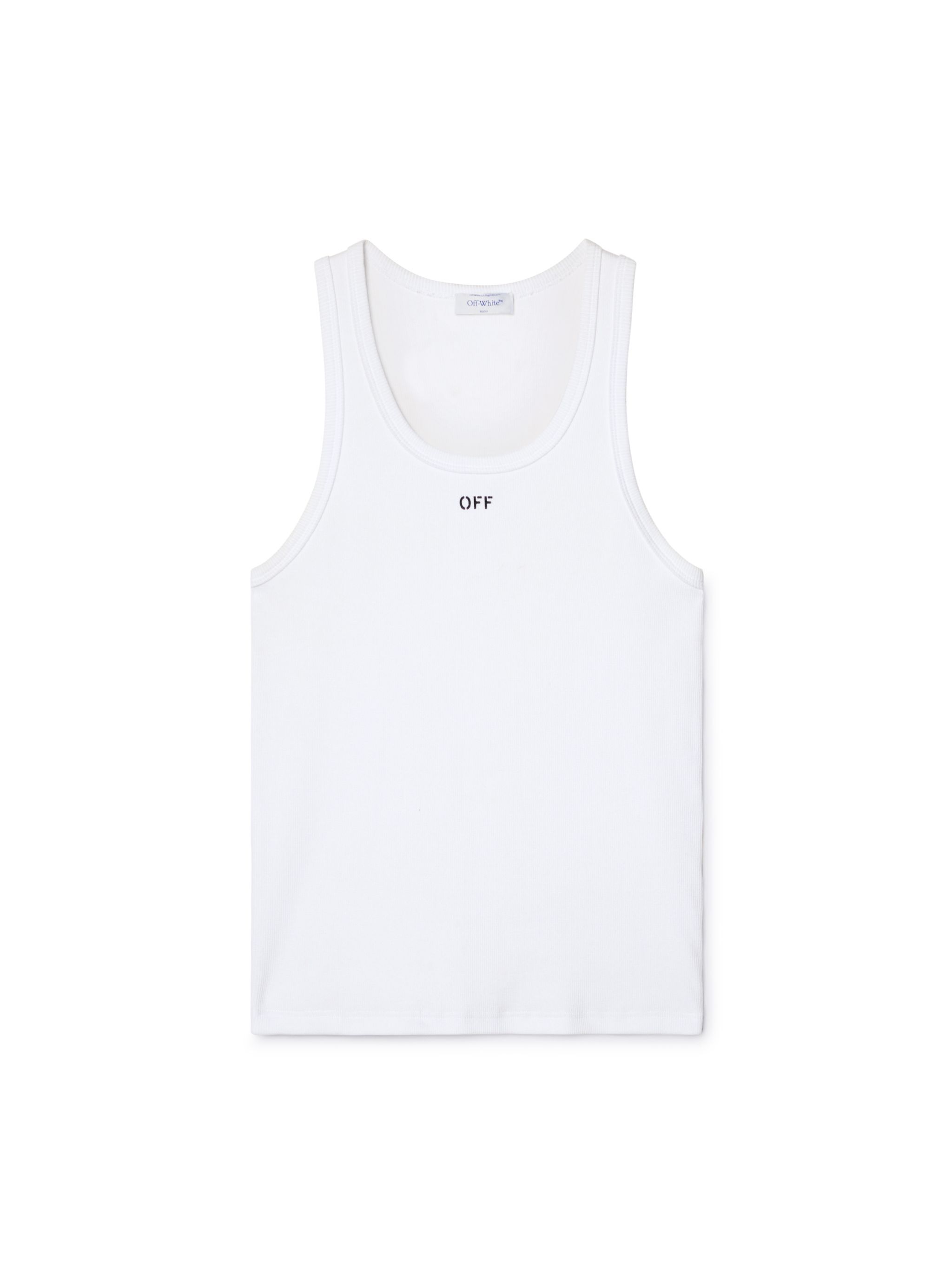 OFF WHITE Top Con Stampa BIANCO OMUY006C99JER001