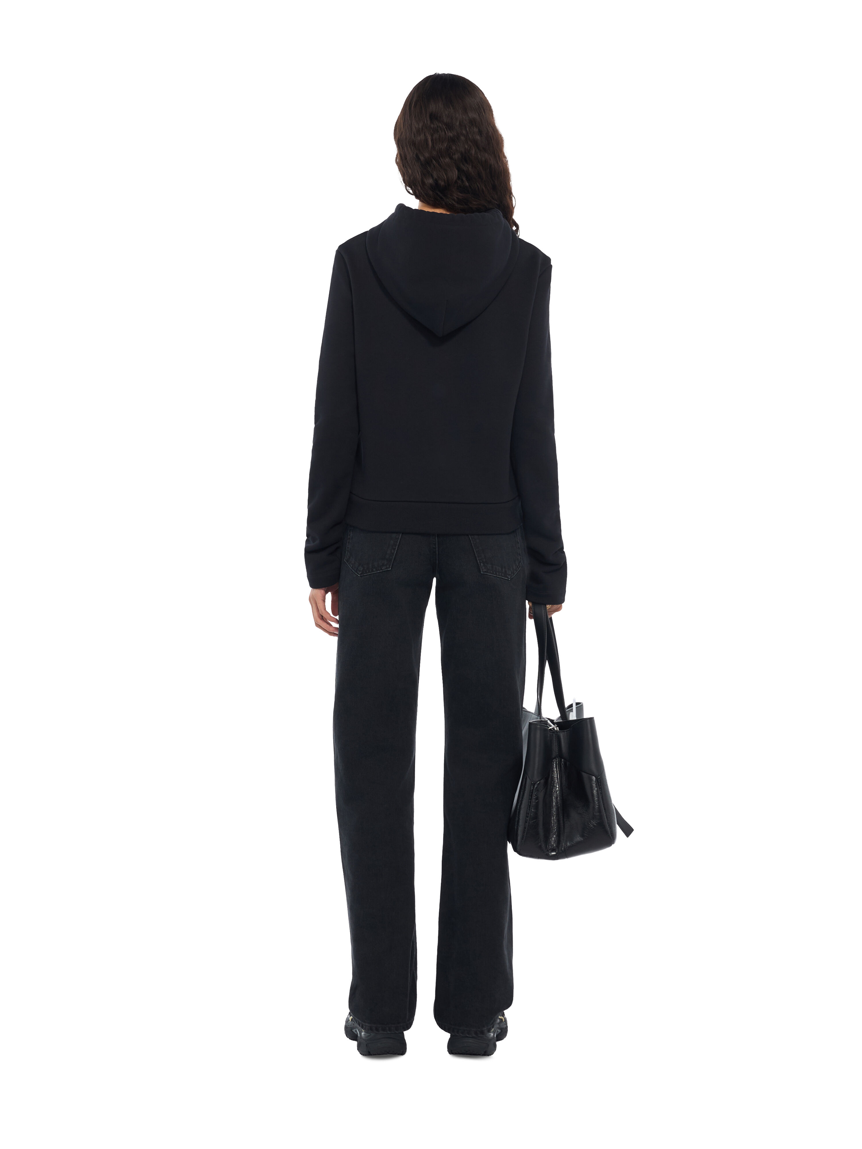 Eyelet Meteor Slim Hoodie OFF WHITE Eyelet Meteor Slim Hoodie Black-Black 2FE00855T