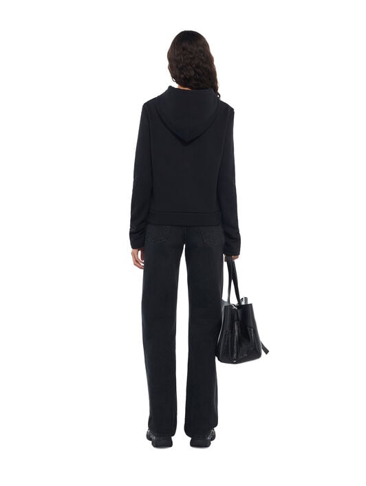 Eyelet Meteor Slim Hoodie OFF WHITE Eyelet Meteor Slim Hoodie Black-Black 2FE00855T