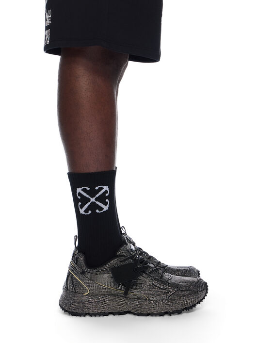 OFF WHITE Be Right Back Sneakers GLITTERED - BLACK OMIA295C99FAB002