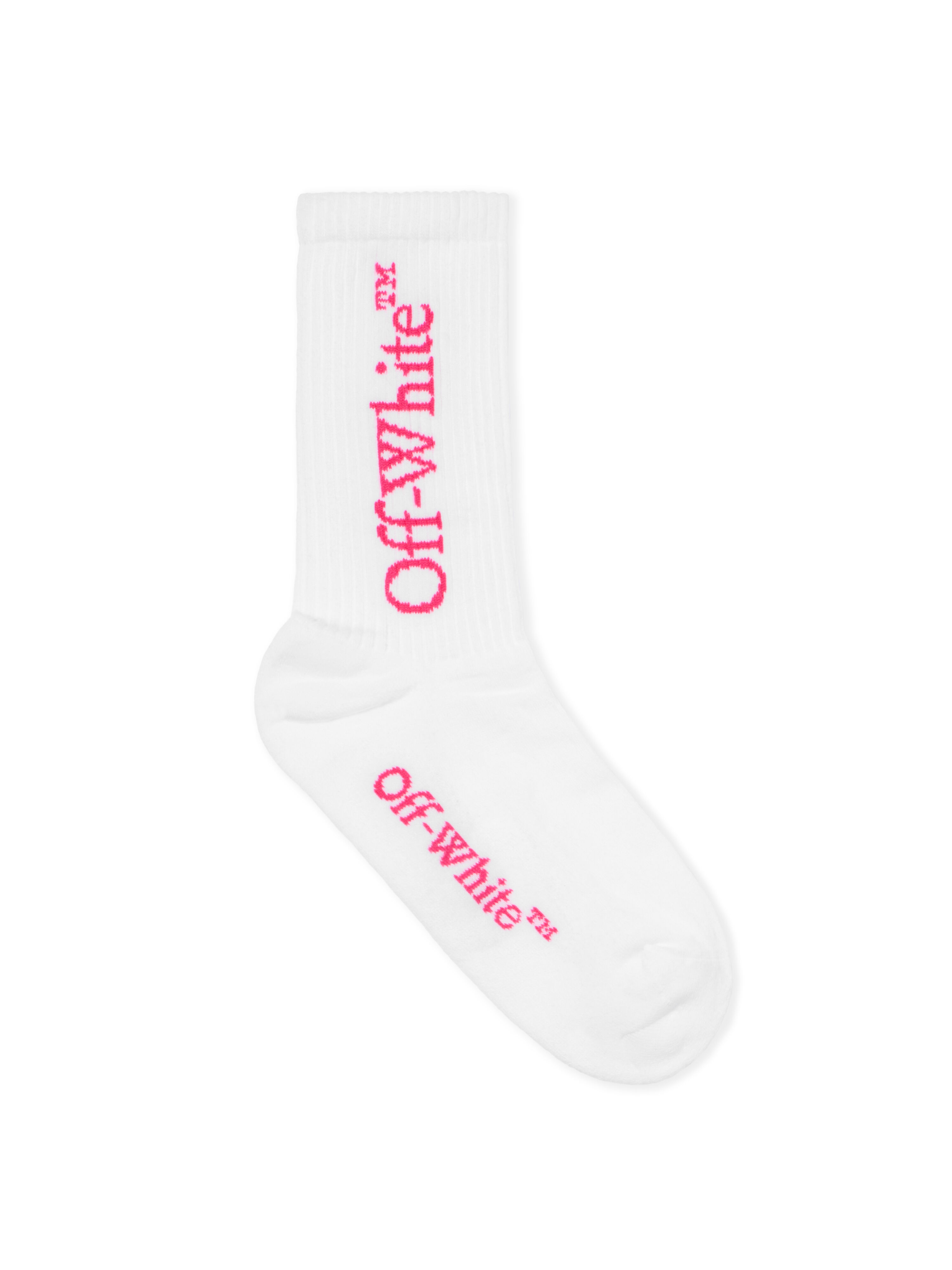 Bookish Calf Socks OFF WHITE Bookish Calf Socks WHITE - FUCHSIA OWRA035F25KNI002