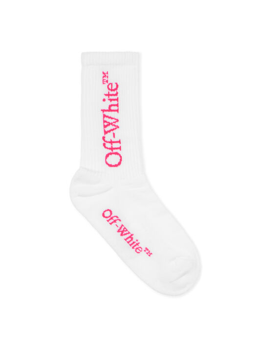 Bookish Calf Socks OFF WHITE Bookish Calf Socks WHITE - FUCHSIA OWRA035F25KNI002