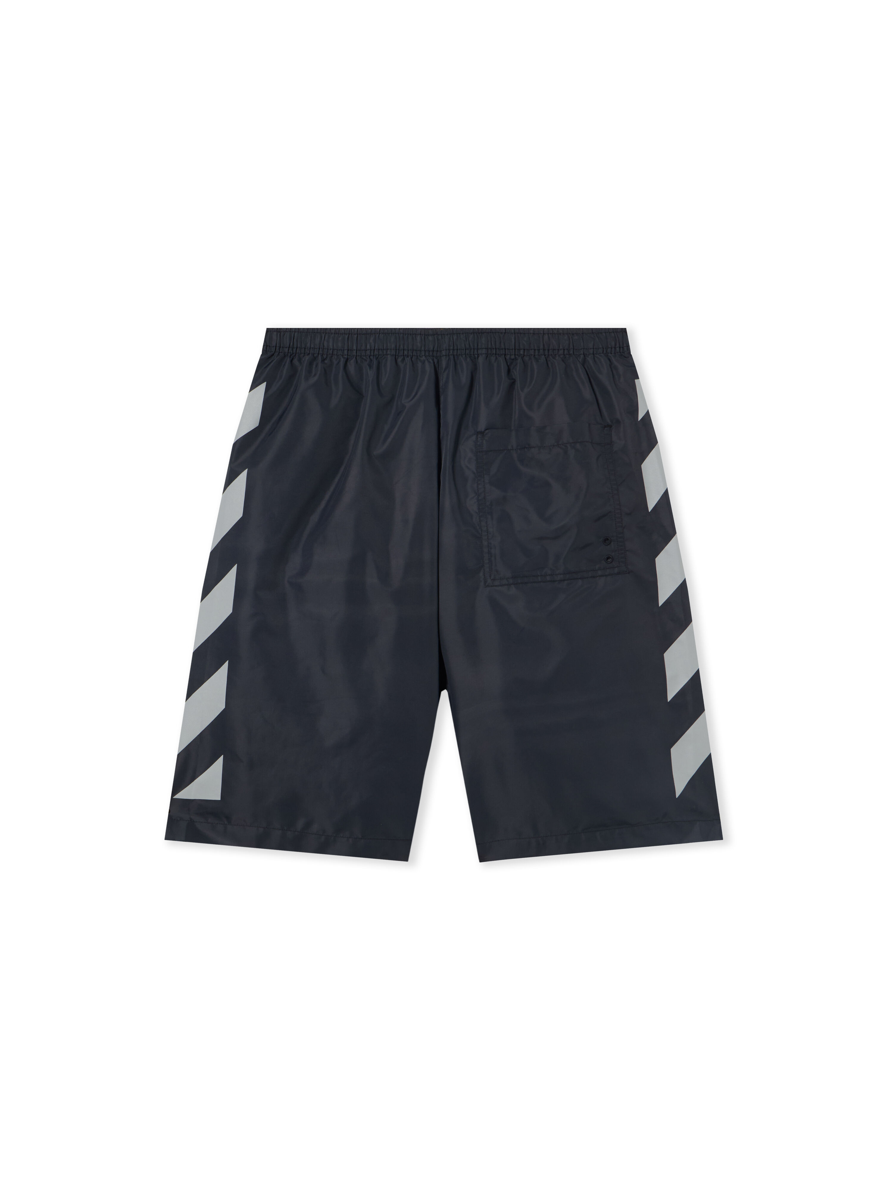 OFF WHITE Diag Surfer Swimshorts BLACK BLACK OMFA010C99FAB001
