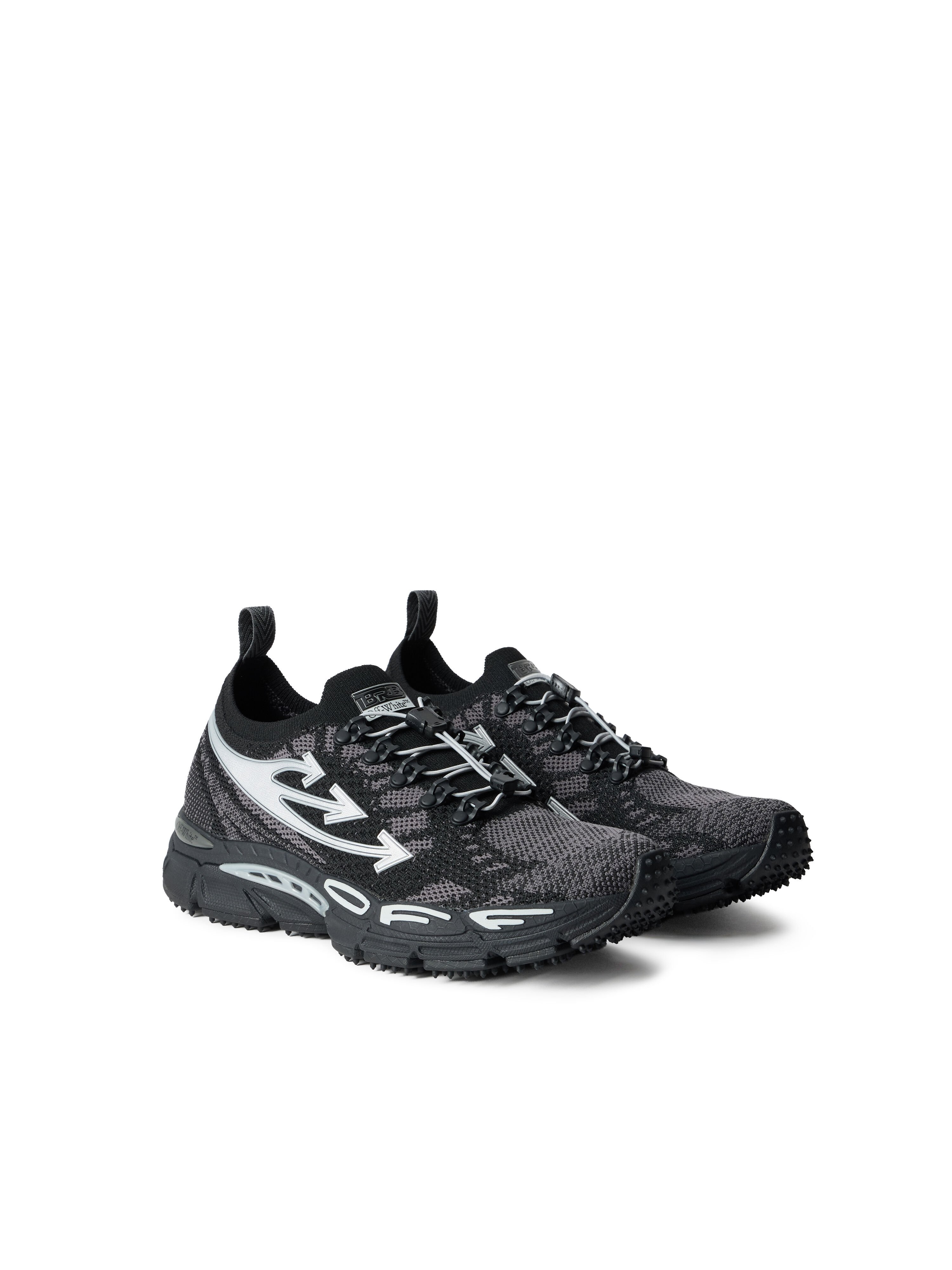 Be Right Back Knit Sneakers OFF WHITE Be Right Back Knit Sneakers BLACK/SILVER OF06207001