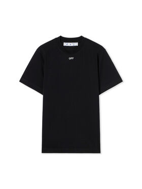 OFF WHITE Brick Arrow Slim Tee BLACK - WHITE OMAA027G20JER065