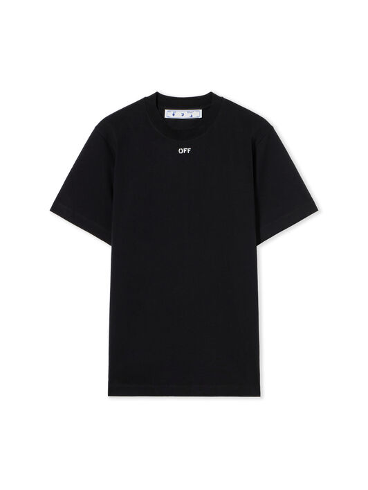 OFF WHITE Brick Arrow Slim Tee BLACK - WHITE OMAA027G20JER065