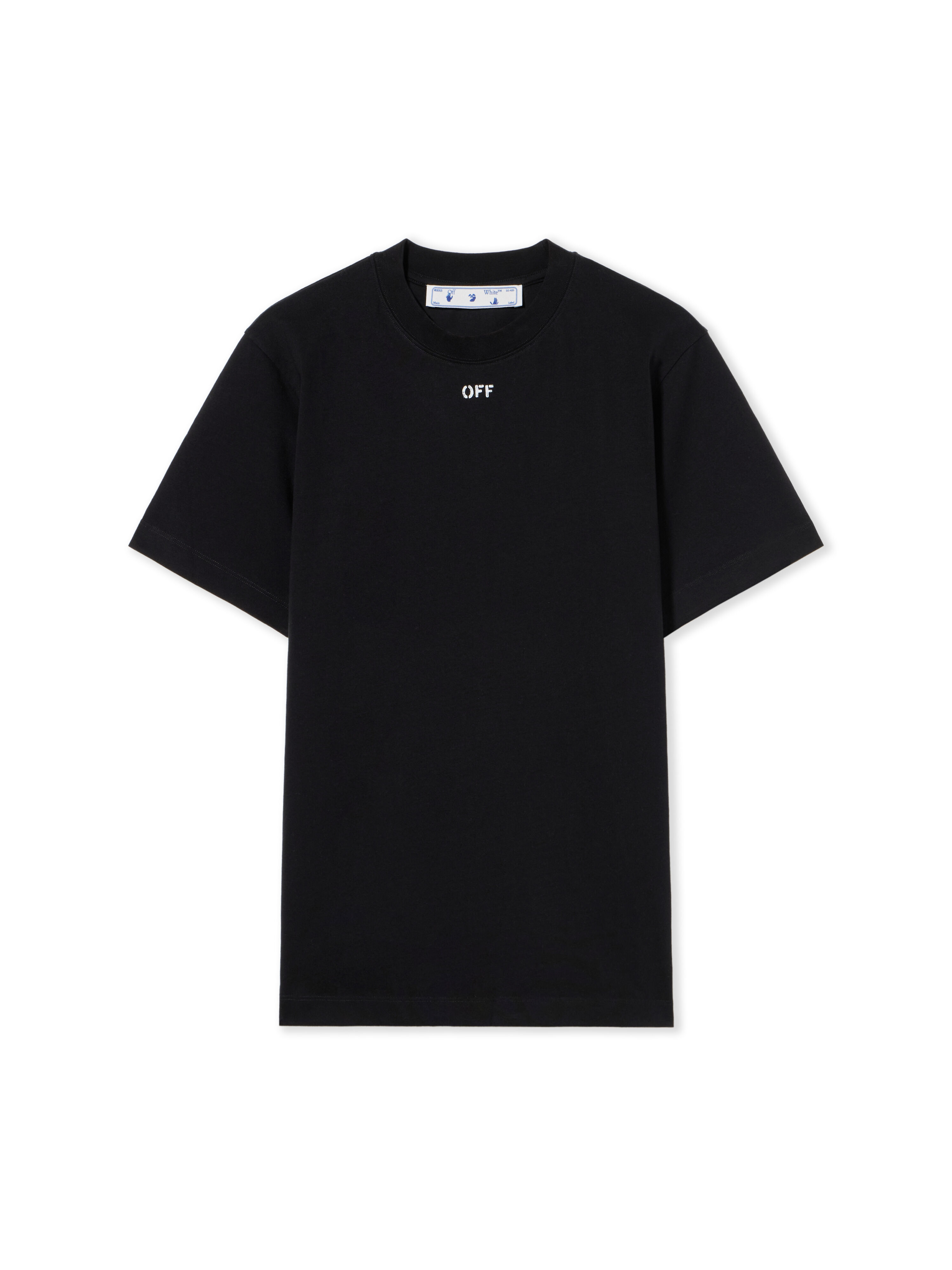 OFF WHITE Brick Arrow Slim Tee BLACK - WHITE OMAA027G20JER065