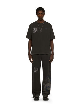 OFF WHITE Faded Painting Sweatpant VINTAGE BLACK - BLUE OMCH05AF25FLE004