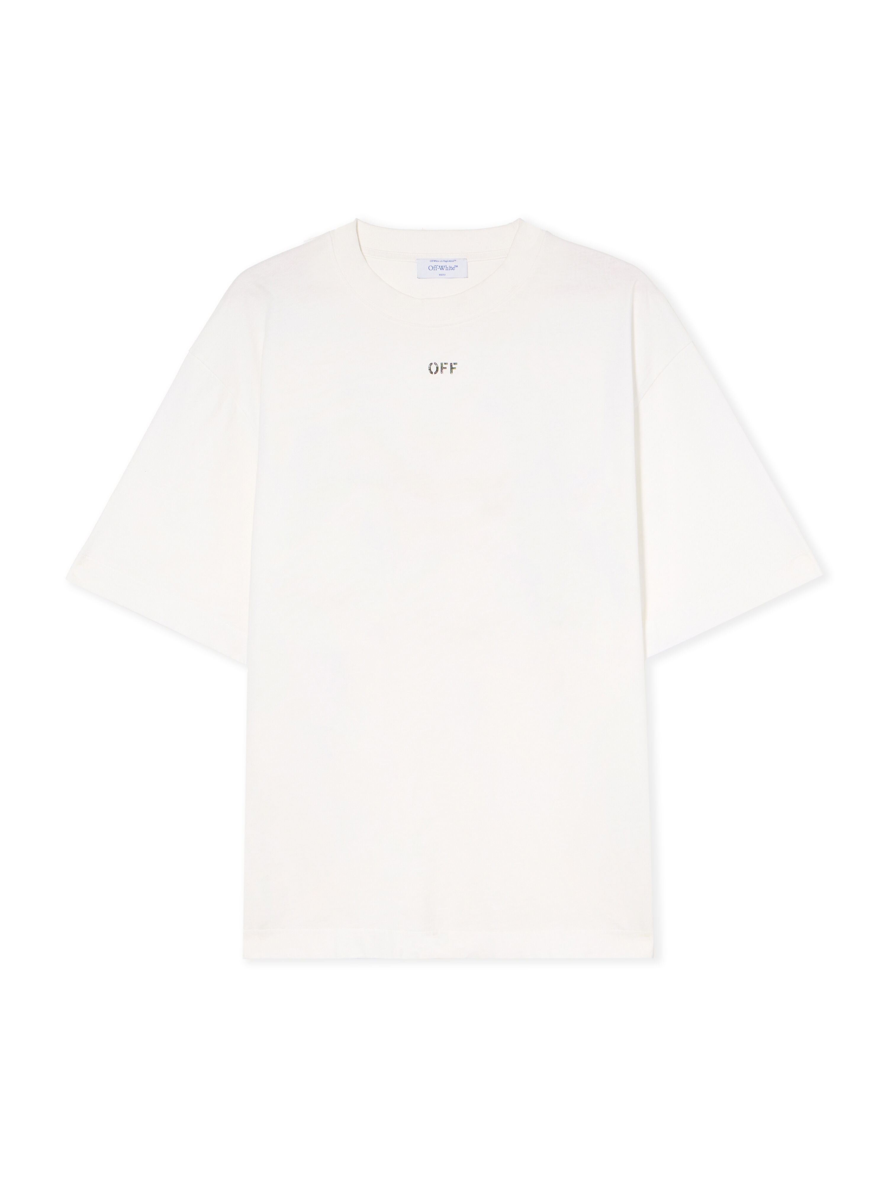 OFF WHITE Thinkman Arrow Skate Logo Tee WHITE - BLACK OMAA120F25JER008