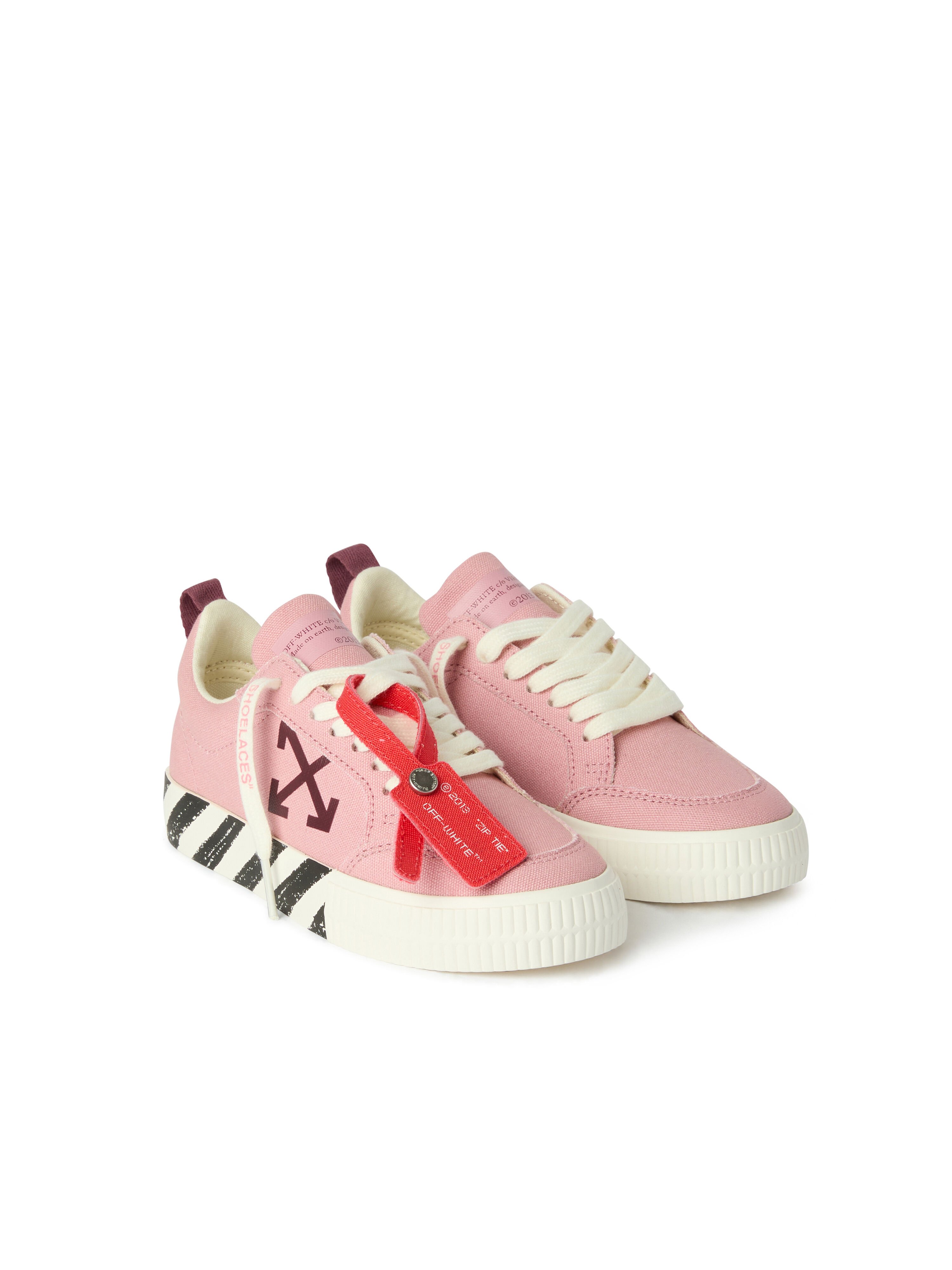 OFF WHITE Vulcanized Low Sneakers PINK/BURGUNDY OF06023655