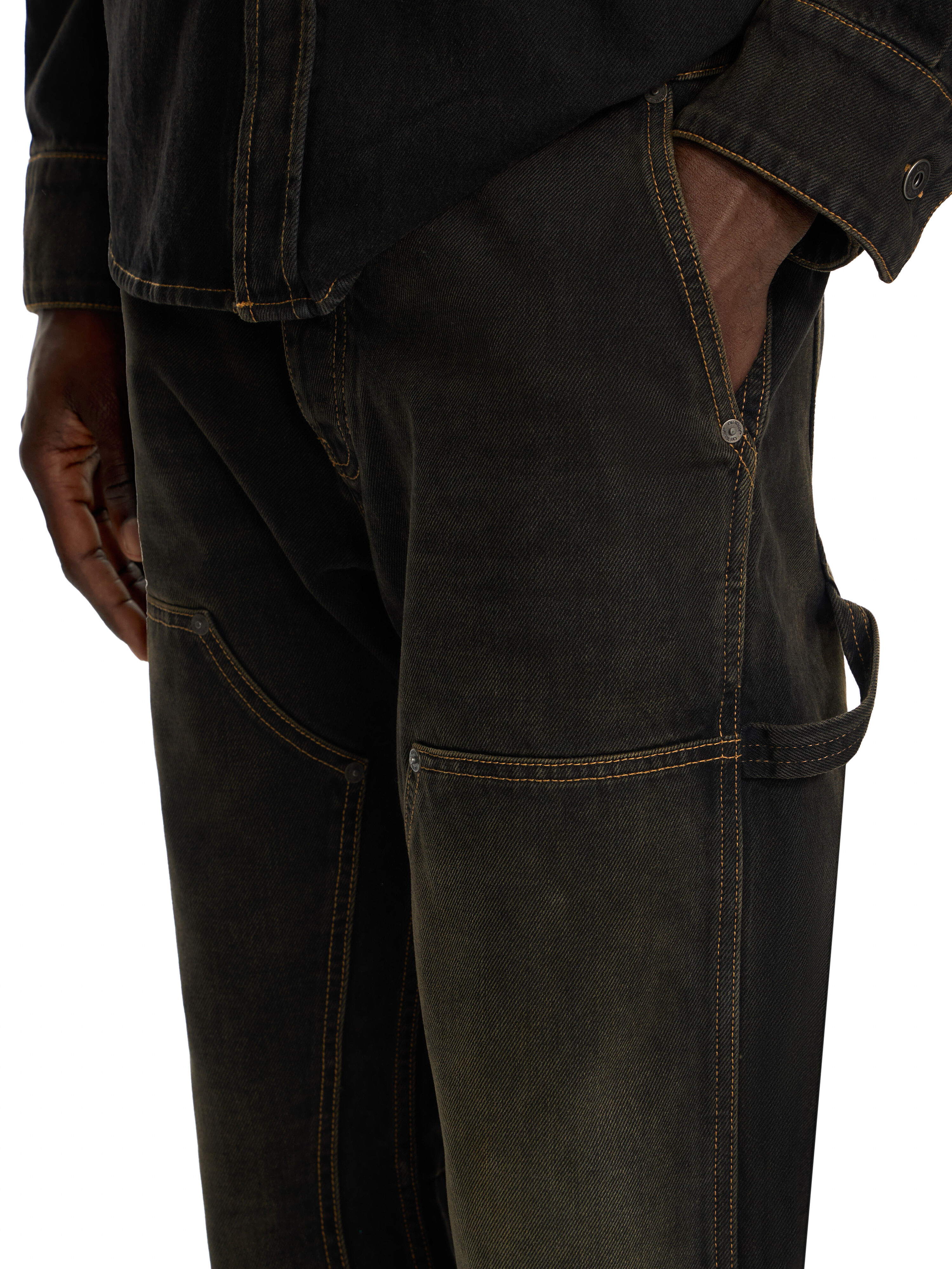 Half Arrow Flare Carpenter Jeans OFF WHITE Half Arrow Flare Carpenter Jeans DIRTY BLACK 44MYA19JF26D002