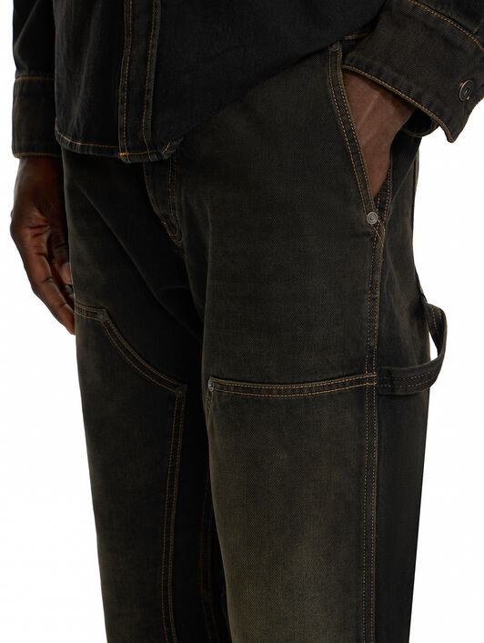 Half Arrow Flare Carpenter Jeans OFF WHITE Half Arrow Flare Carpenter Jeans DIRTY BLACK 44MYA19JF26D002