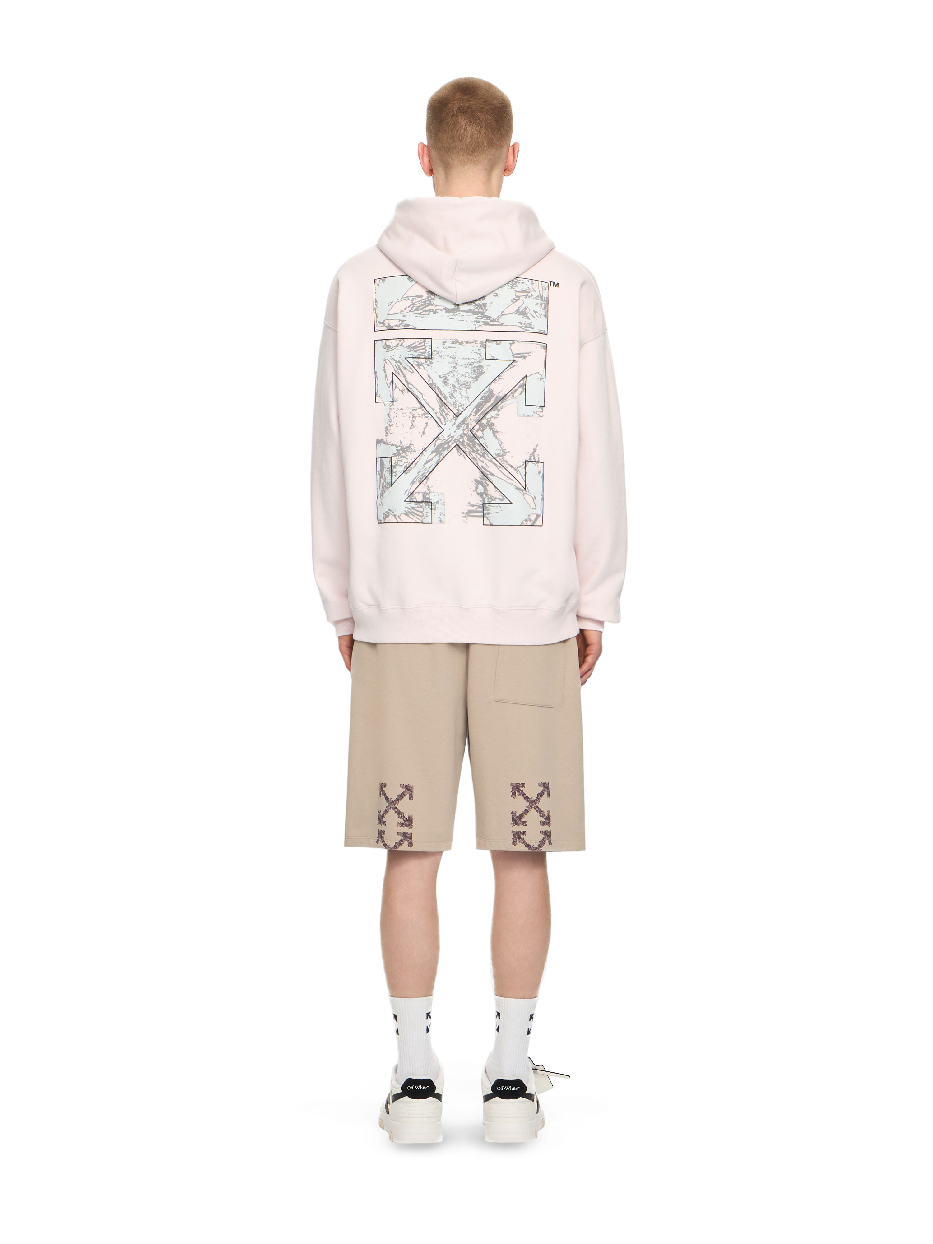 Paint Arrow Skate Hoodie in FADE OUT MAUVE MOR for Men | Off-White™