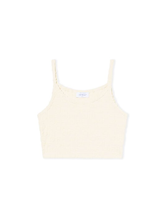 OFF WHITE Monogram Terry Top BEIGE - NO COLOR OWAD27KT25JER001