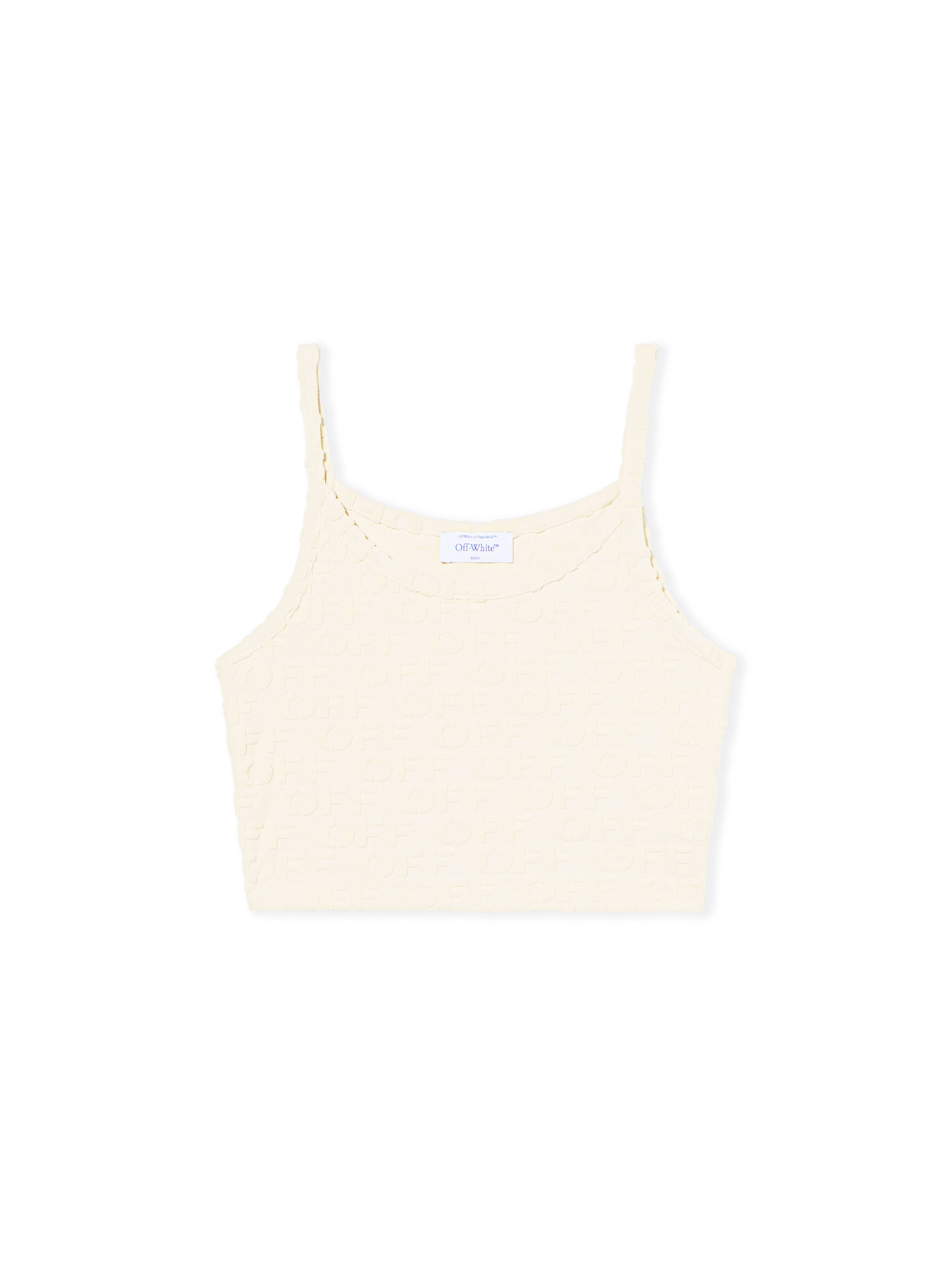 OFF WHITE Monogram Terry Top BEIGE - NO COLOR OWAD27KT25JER001