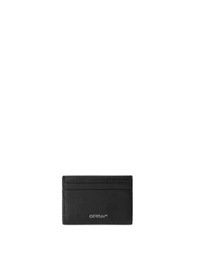 OFF WHITE Portacarte Jitney Nero Con Scritta NERO OWND027C99LEA002