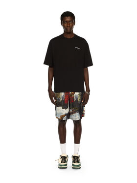 OFF WHITE Landscape Arrow Skate Logo Tee BLACK - WHITE OMAA120F25JER005