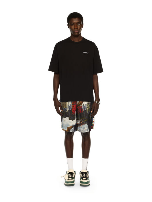 OFF WHITE Landscape Arrow Skate Logo Tee BLACK - WHITE OMAA120F25JER005