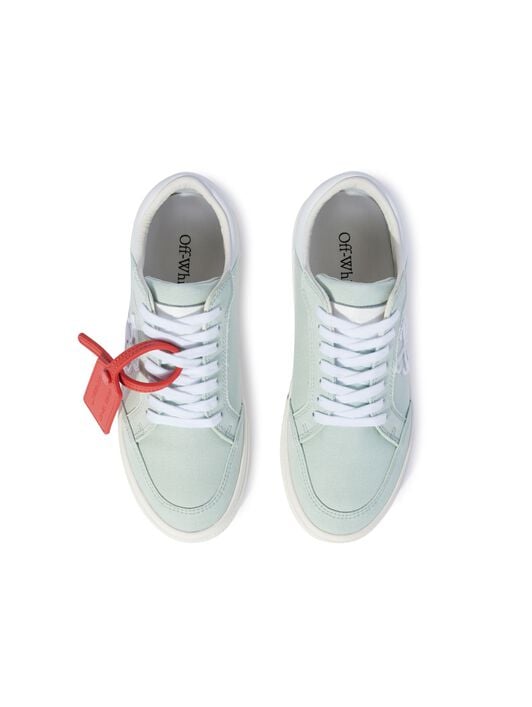 Hellblau/Weiße Canvas Vulkanisierte Sneakers OFF WHITE Hellblau/Weiße Canvas Vulkanisierte Sneakers GRUEN OWIA288F24FAB001