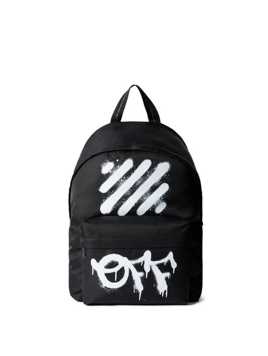Diagoonal Spray Backpack OFF WHITE Diagoonal Spray Backpack BLACK - WHITE OMNB123F25FAB001