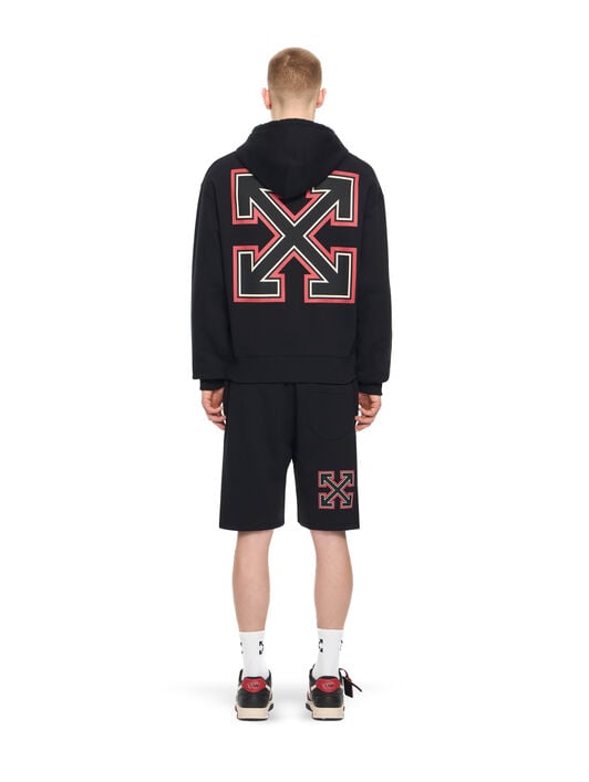 OFF WHITE Off-White™ c/o AC Milan Arrow Hoodie BLACK RED 44MBB12NG25F001