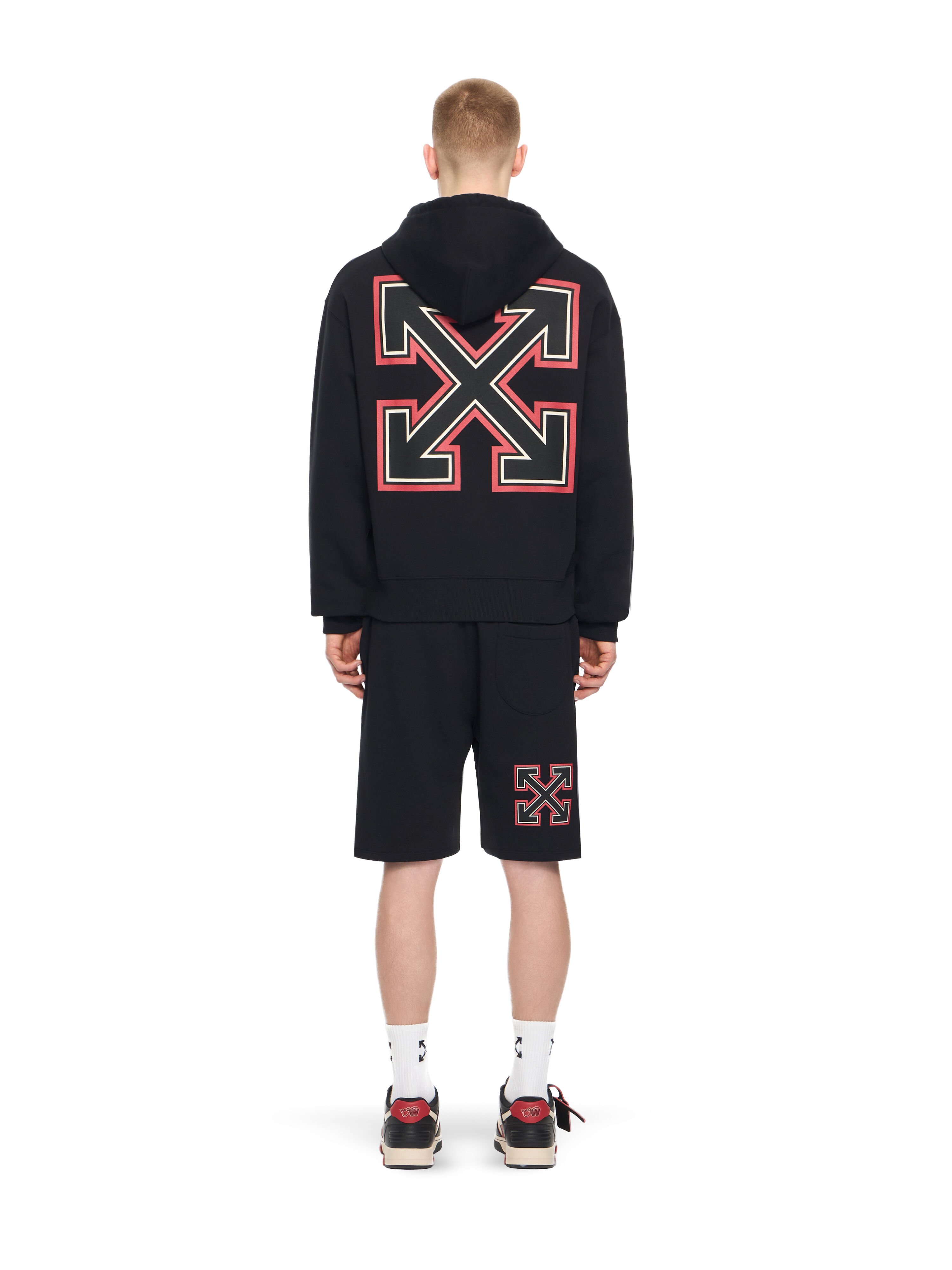 OFF WHITE Off-White™ c/o AC Milan Arrow Hoodie BLACK RED 44MBB12NG25F001