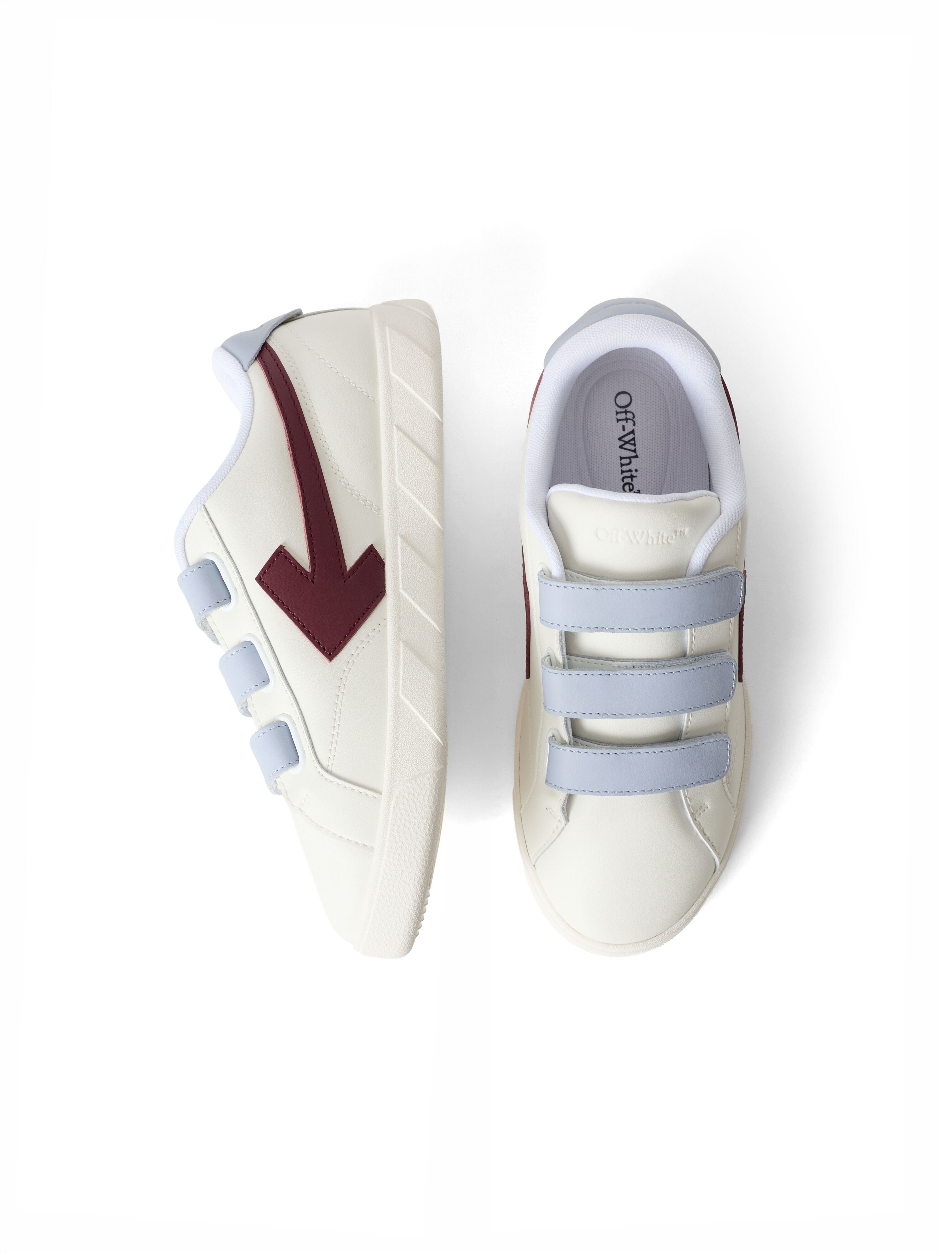 OFF WHITE End Of Play Strap Sneakers WHITE/DARK BROWN OF06430201