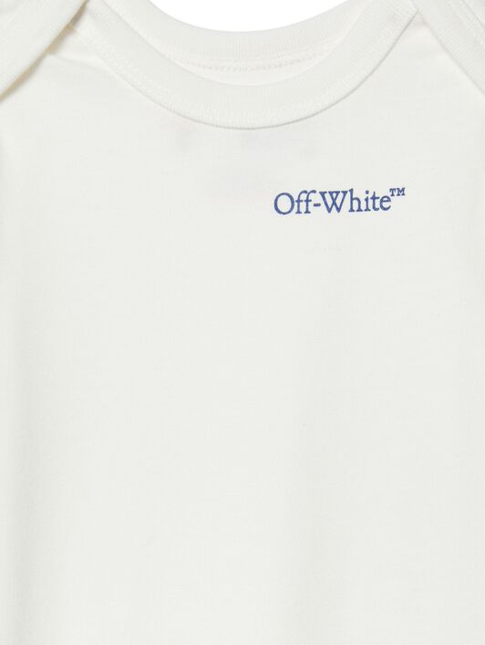 OFF WHITE Diagonal Bookish One-Piece WHITE OBXG001S25JER001