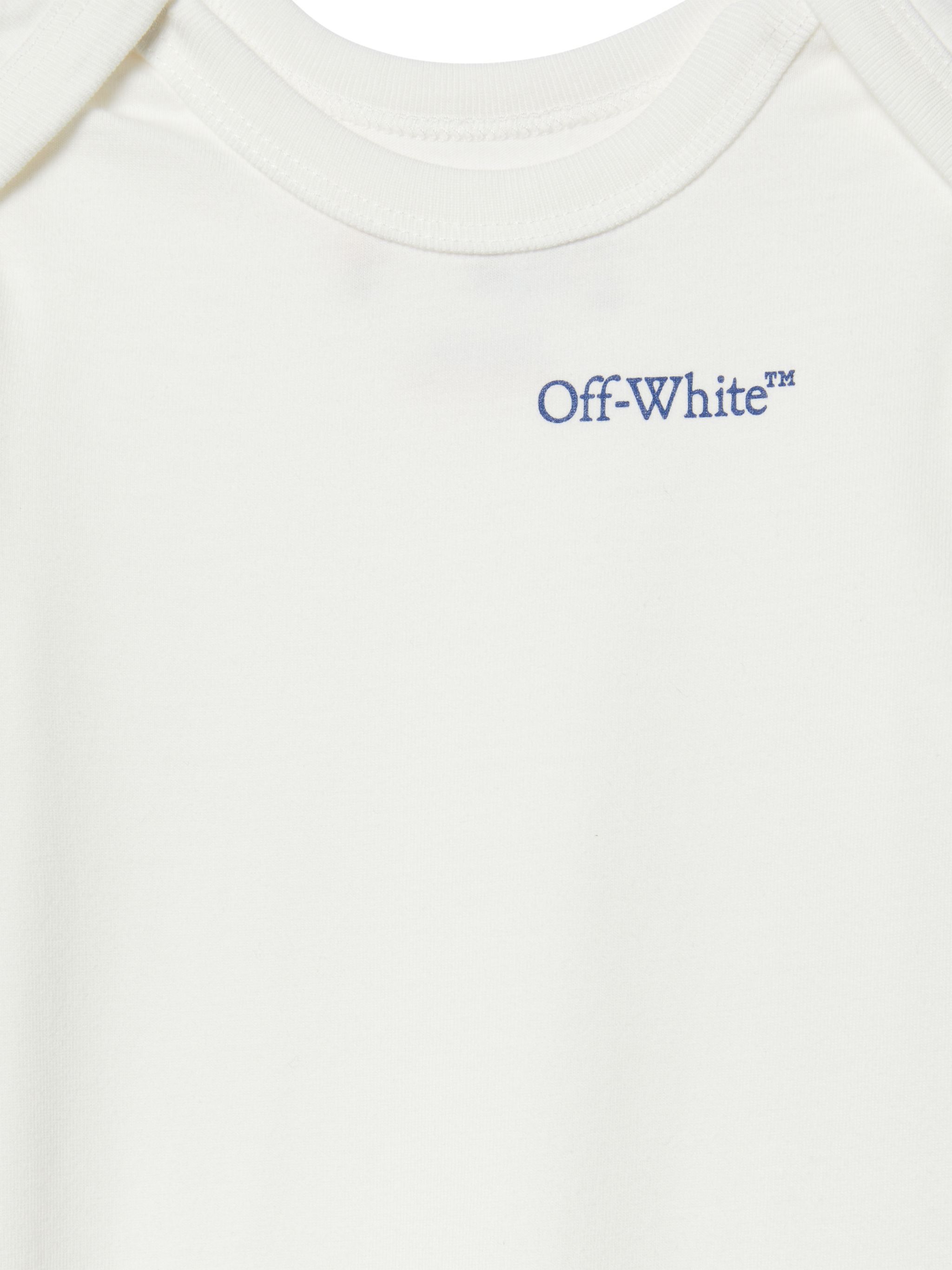 OFF WHITE Diagonal Bookish One-Piece WHITE OBXG001S25JER001