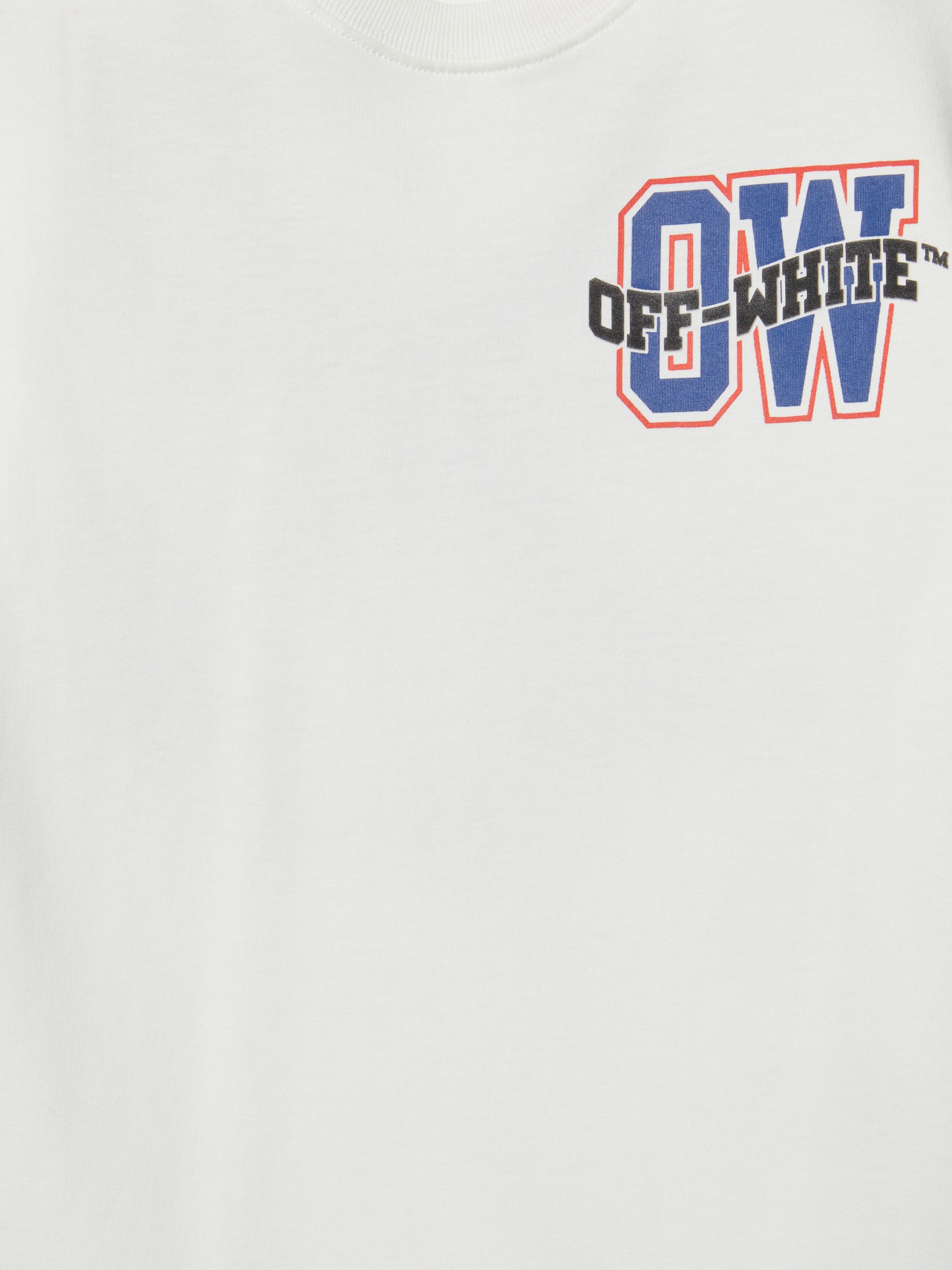 OFF WHITE Varsity Arrow T-Shirt WHITE OBAA002S25JER00B