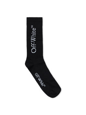 OFF WHITE Triple Arrow Long Socks BLACK - WHITE OMRA08JC99KNI002