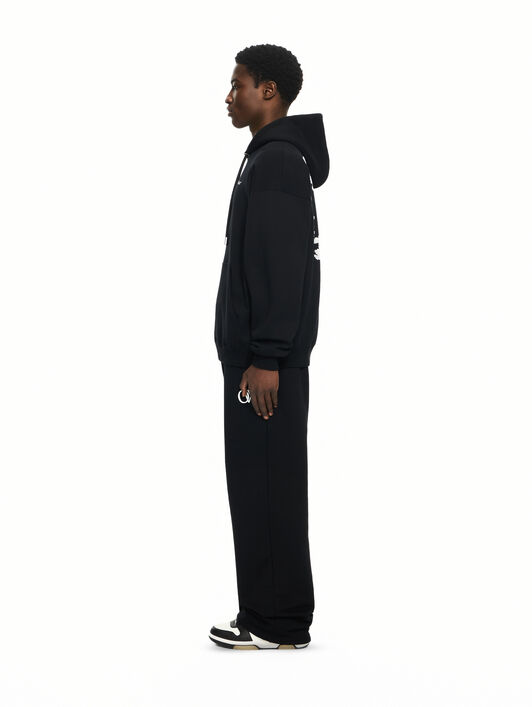 OFF WHITE Cloud Arrow Skate Hoodie BLACK-WHITE 44MBB085G5F00J