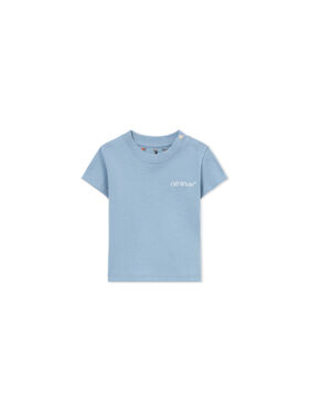 OFF WHITE Scribble Diag Tee S/S DUSTY BLUE 44BXB001S26F001