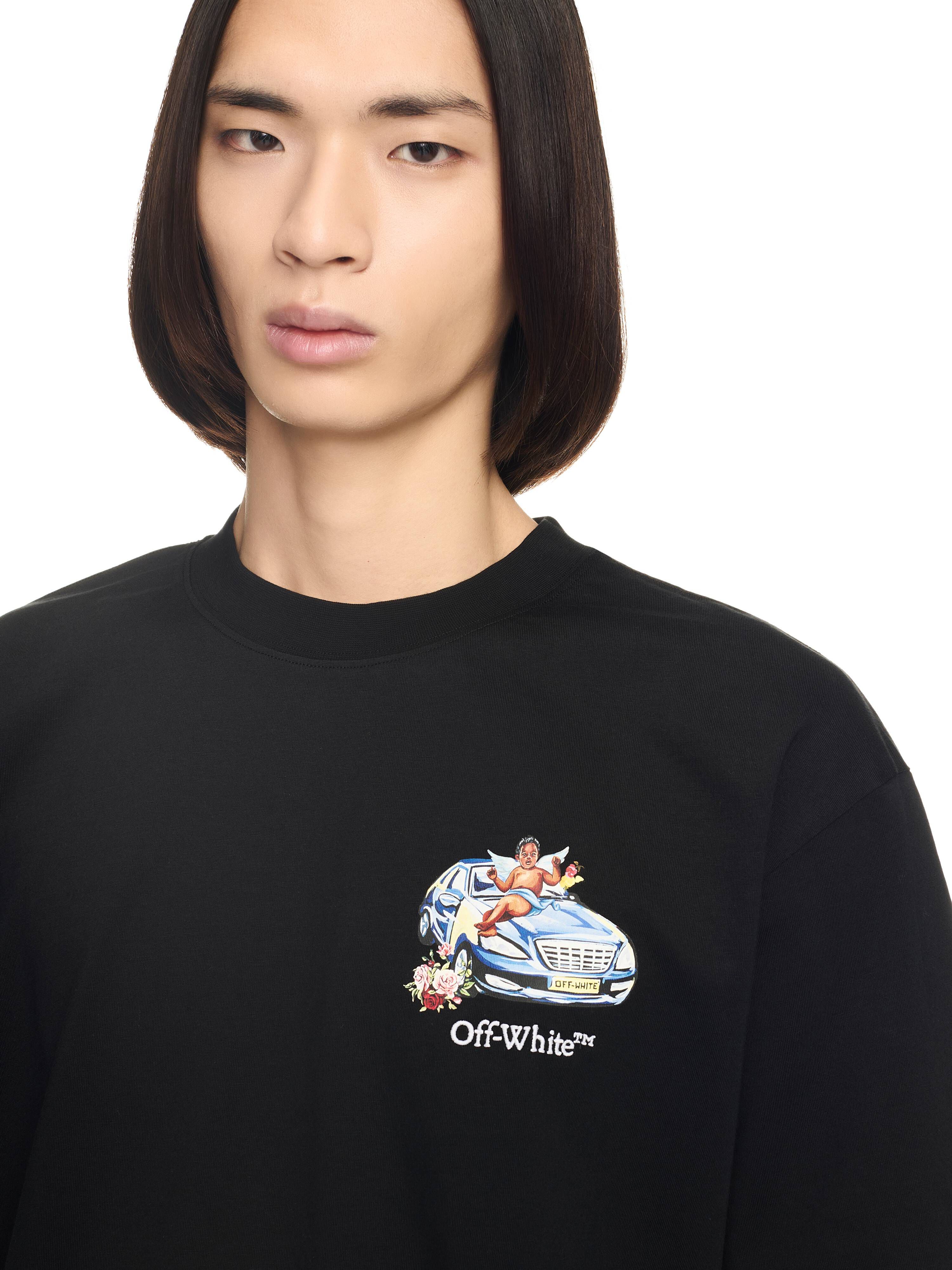 OFF WHITE Black Fresco Arrow T-Shirt BLACK OMAA120S25JER003