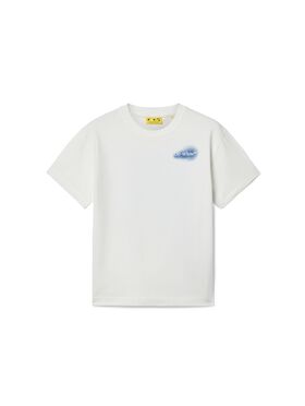 OFF WHITE T-Shirt Con Motivo Spray Arrow BIANCO OBAA002S25JER009