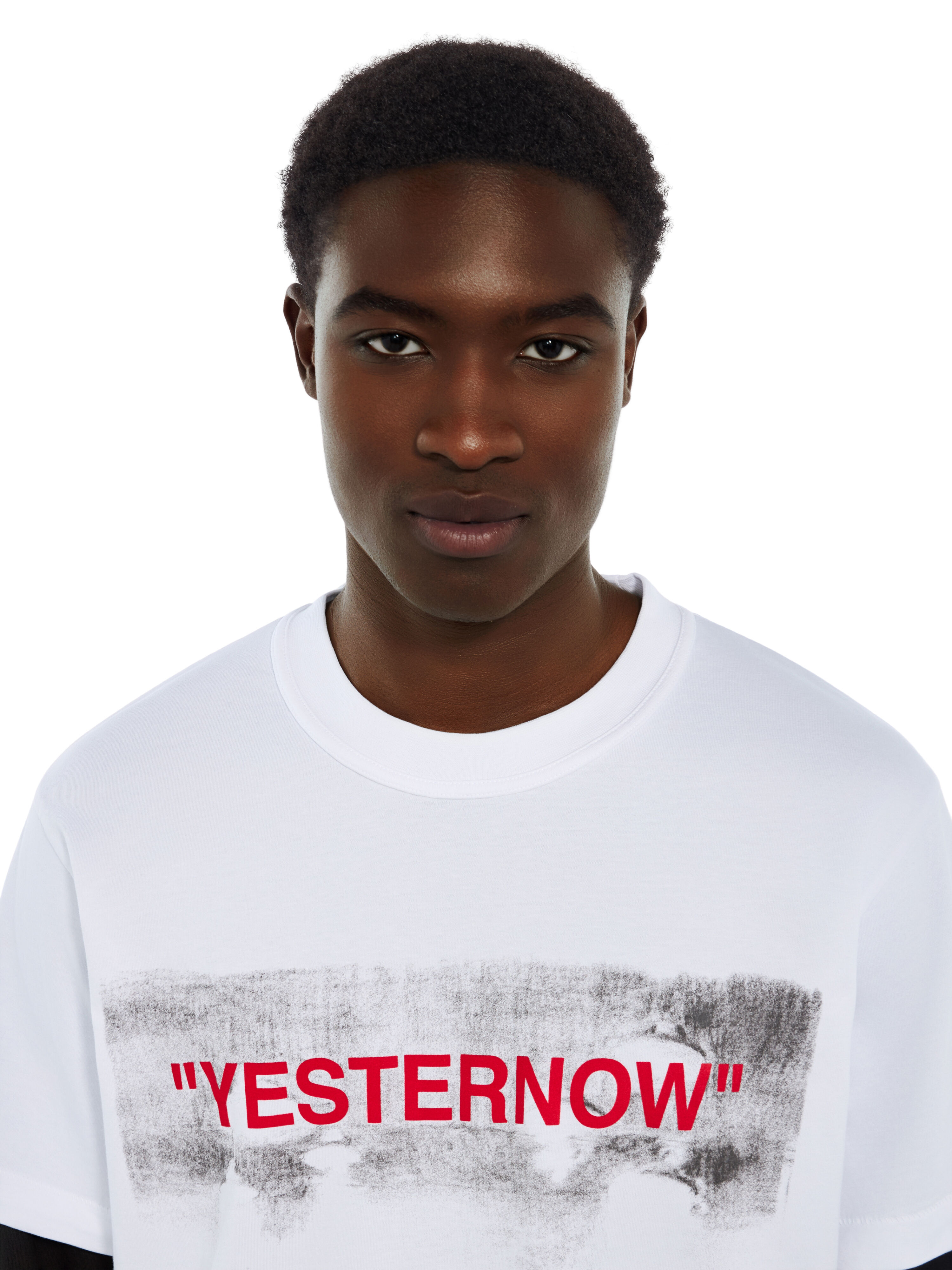Miles Davis Yesternow Double Sleeve Regular Long Sleeve T-Shirt OFF WHITE Miles Davis Yesternow Double Sleeve Regular Long Sleeve T-Shirt WHITE 44MAB09RW26J003