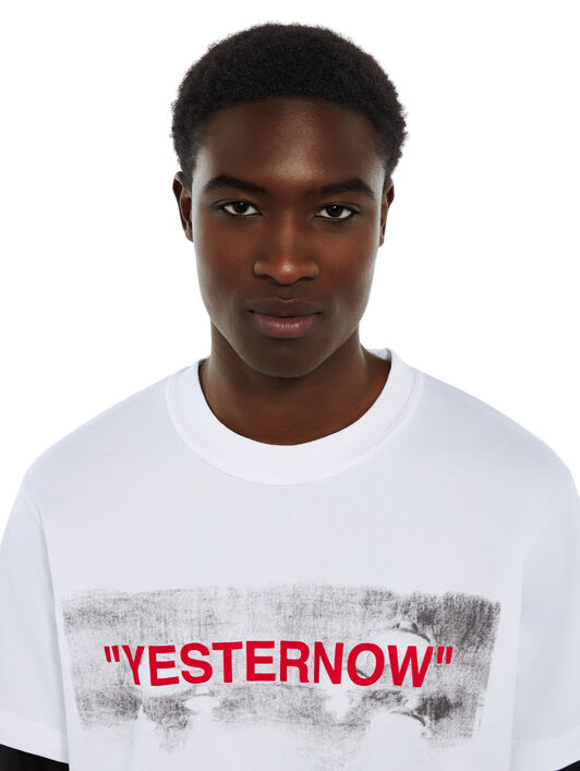 Miles Davis Yesternow Double Sleeve Regular Long Sleeve T-Shirt OFF WHITE Miles Davis Yesternow Double Sleeve Regular Long Sleeve T-Shirt WHITE 44MAB09RW26J003
