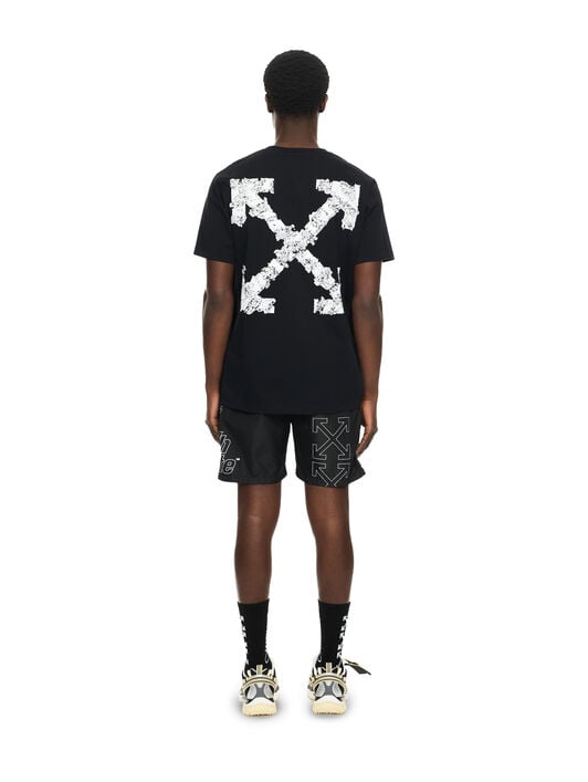 OFF WHITE Heraldic Arrow Slim T-shirt BLACK 44MAA027S26J007