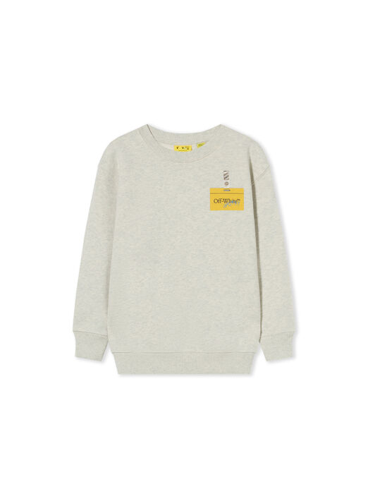 Arrow Tape Crewneck Sweatshirt OFF WHITE Arrow Tape Crewneck Sweatshirt GREY MELANGE 44BBA001F26F00B