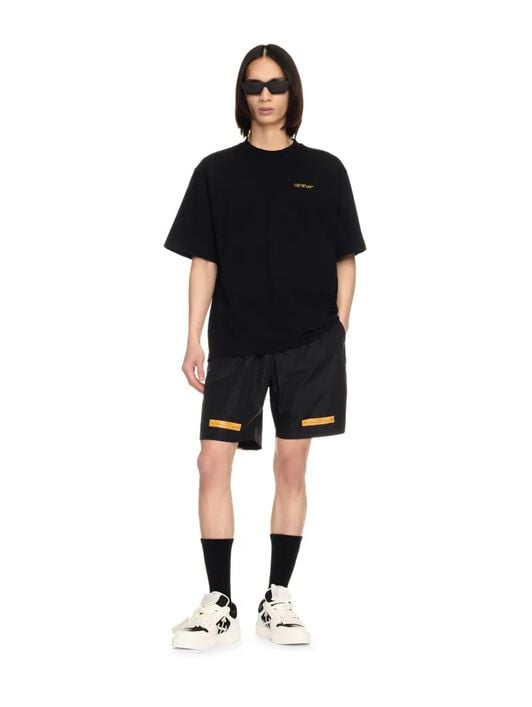 Schwarzes T-Shirt Mit Pfeil-Motiv OFF WHITE Schwarzes T-Shirt Mit Pfeil-Motiv BLACK OMAA120S25JER00D
