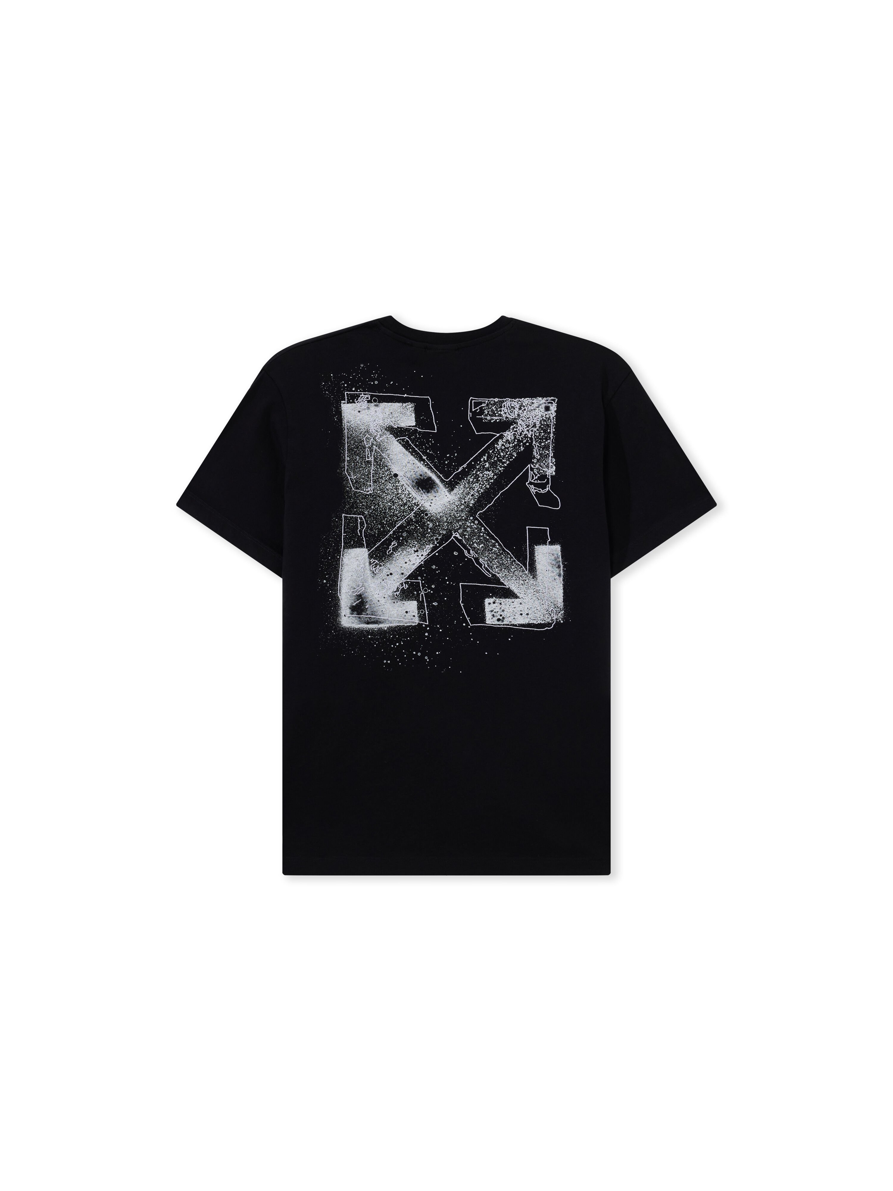 OFF WHITE Arrow Spray T-Shirt BLACK 44BAA002F26J00E