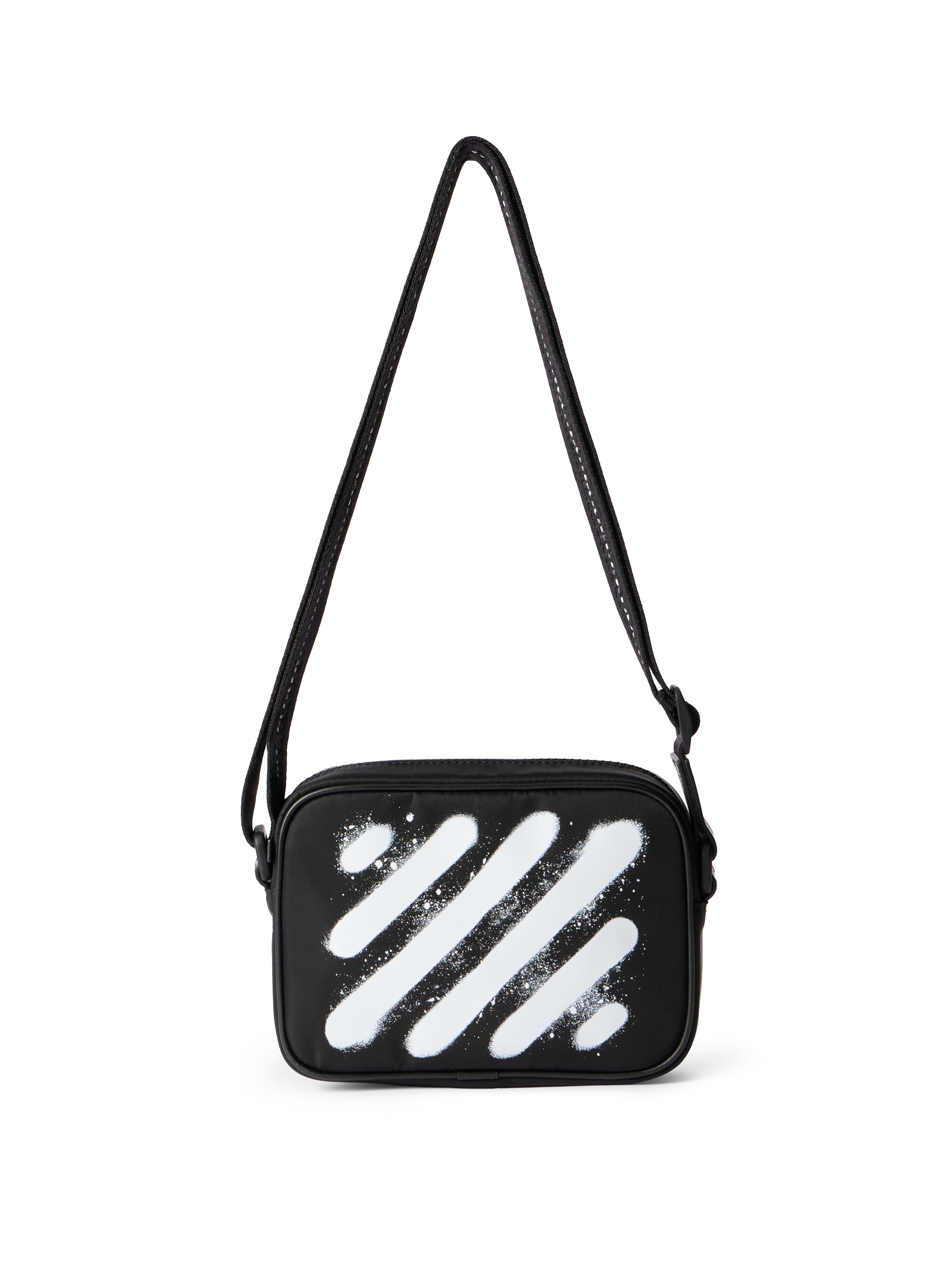 Diagonal Spray Camera Bag in BLACK - WHITE for Men | Off-White™
